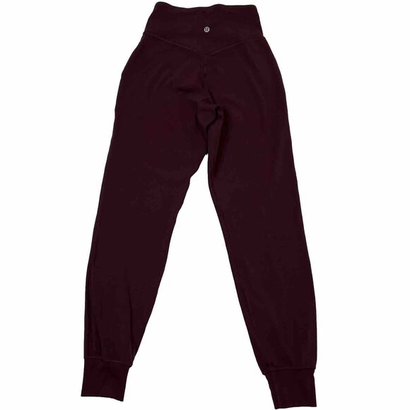 Lululemon Align High Rise Jogger Tights *Full Length 28" Size 2 Sold Out Garnet - Picture 7 of 16